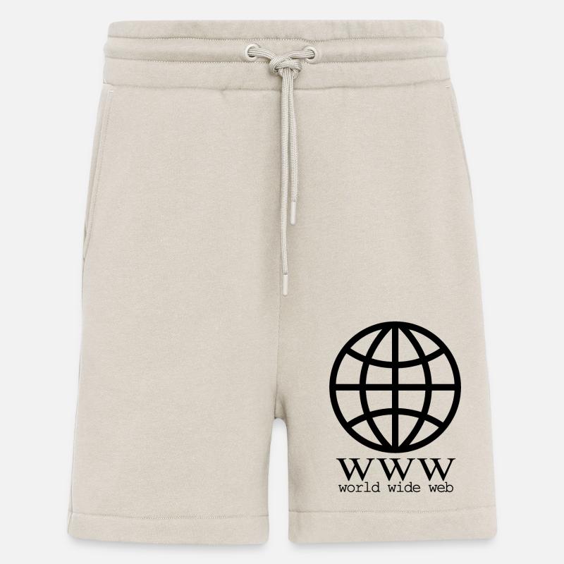 internet globe - Internet Globe - Short bio décontracté fabriqué en UE - WARM CLAY