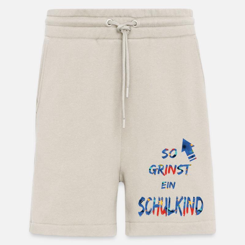 Schulkind grinst - Einschulung - Bl - Shorts - made by SPREAD - WARM CLAY