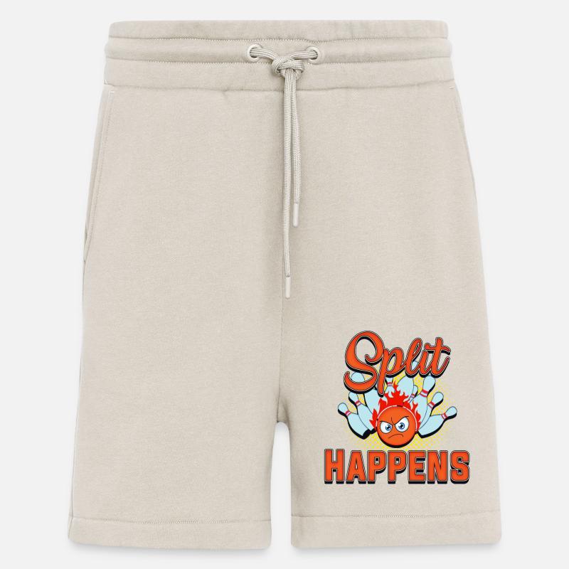 Bowling, bowling split - Short bio décontracté fabriqué en UE - WARM CLAY