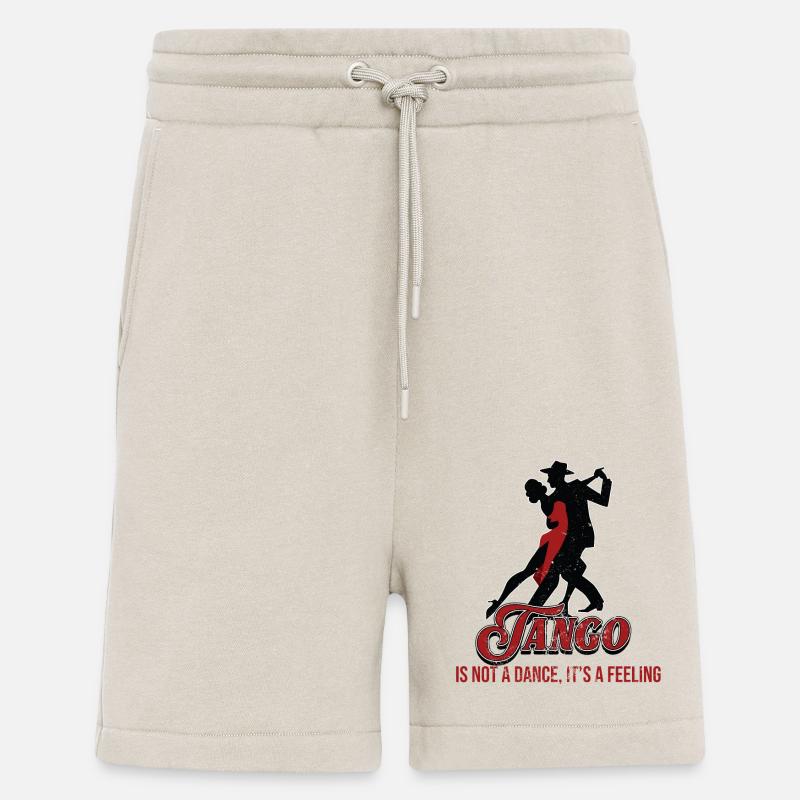 Tango, danseurs de tango - Short bio décontracté fabriqué en UE - WARM CLAY