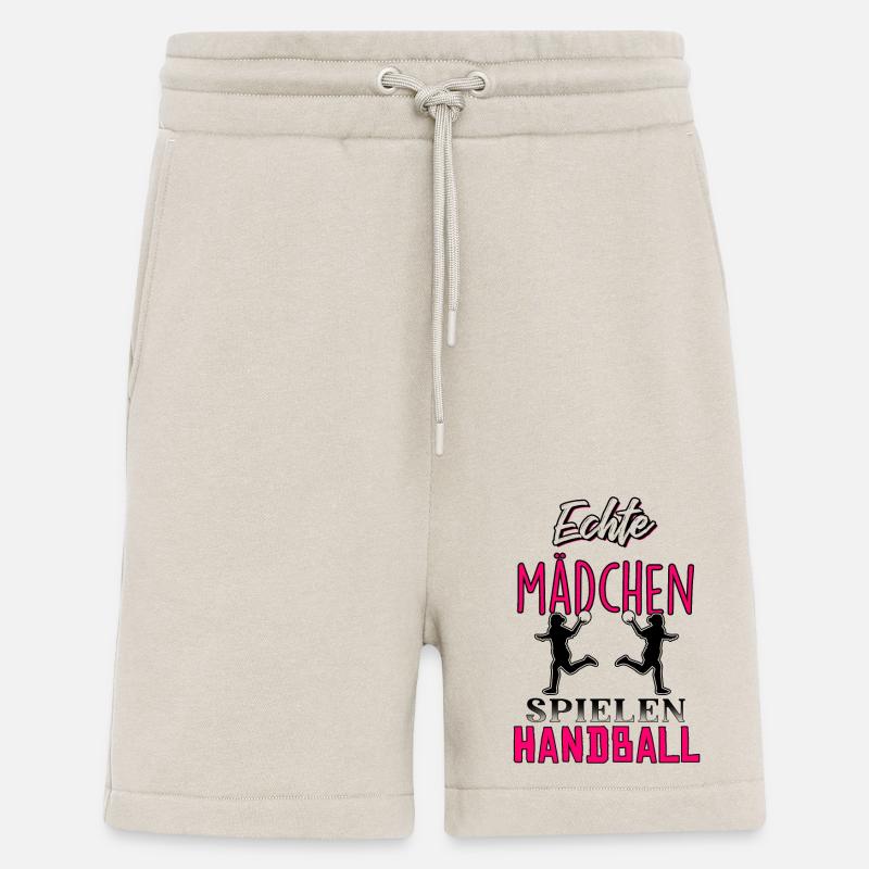 Echte Mädchen spielen Handball - Shorts - made by SPREAD - WARM CLAY