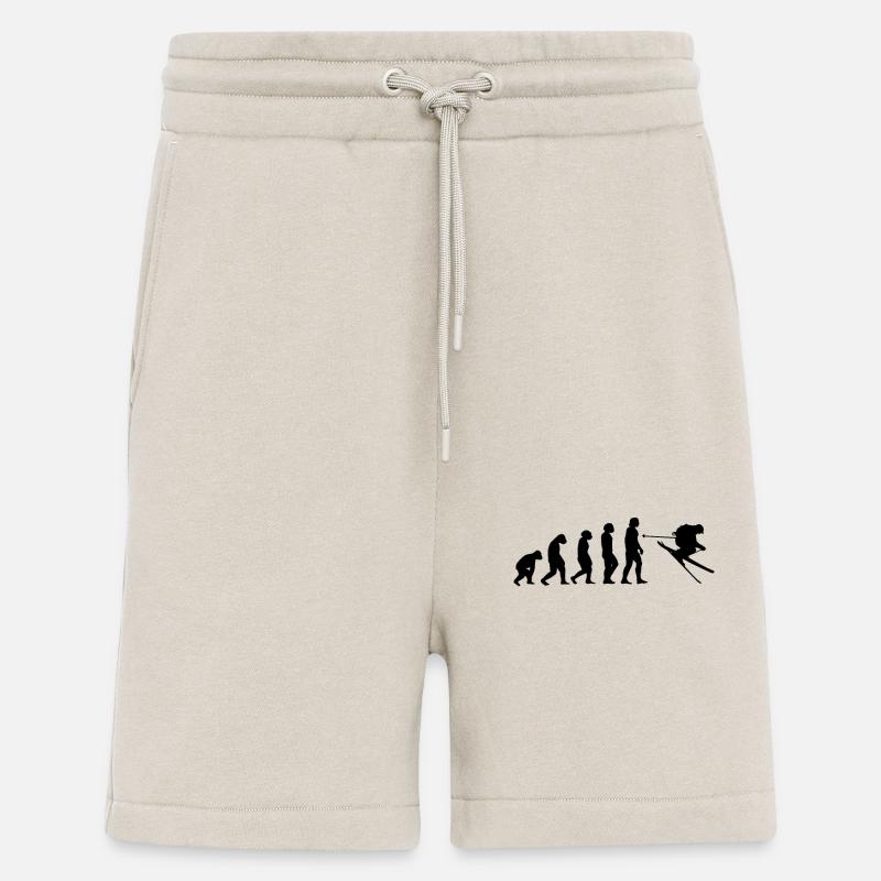 Ski Evolution Tshirt - Shorts - made by SPREAD - WARM CLAY
