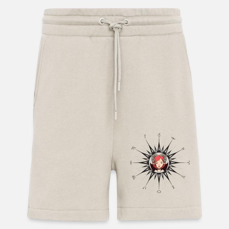 Sternzeichenkreis Widderfrau - Shorts - made by SPREAD - WARM CLAY
