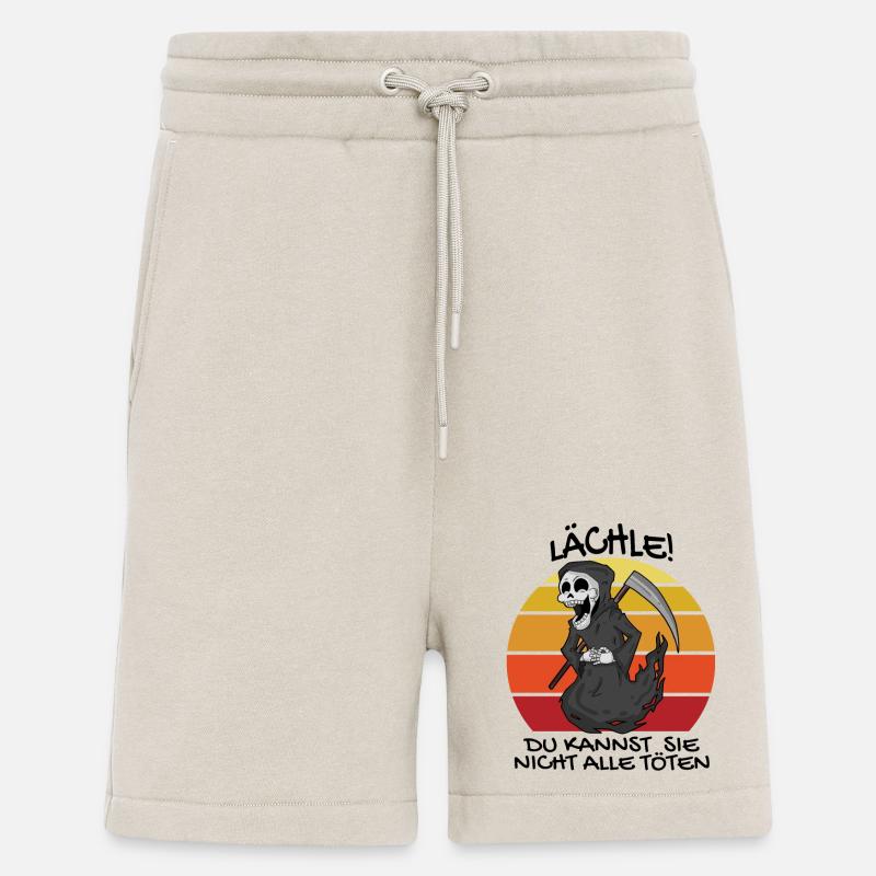Sensenmann Retro Spruch lustig - Shorts - made by SPREAD - WARM CLAY