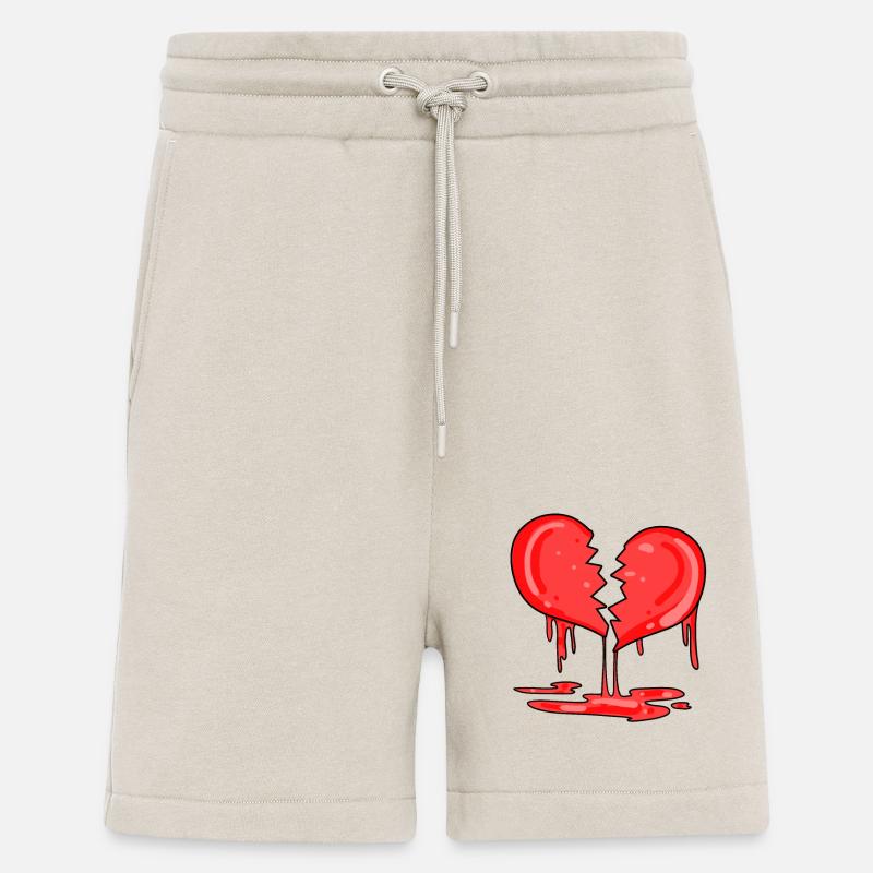 Cœur brisé - Short bio décontracté fabriqué en UE - WARM CLAY