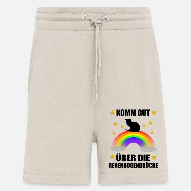 Süße Katze Regenbogenbrücke Gedanke - Shorts - made by SPREAD - WARM CLAY