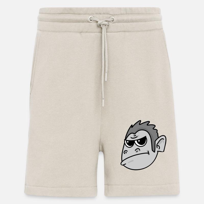 Tête de gorille - Short bio décontracté fabriqué en UE - WARM CLAY