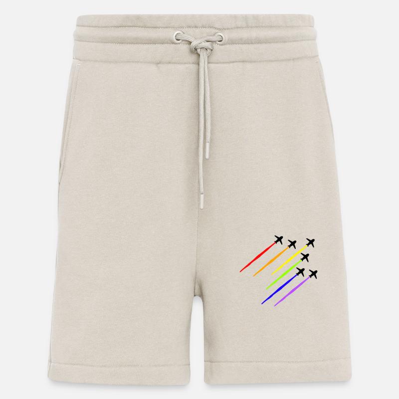Regenbogen Flugzeug - Shorts - made by SPREAD - WARM CLAY