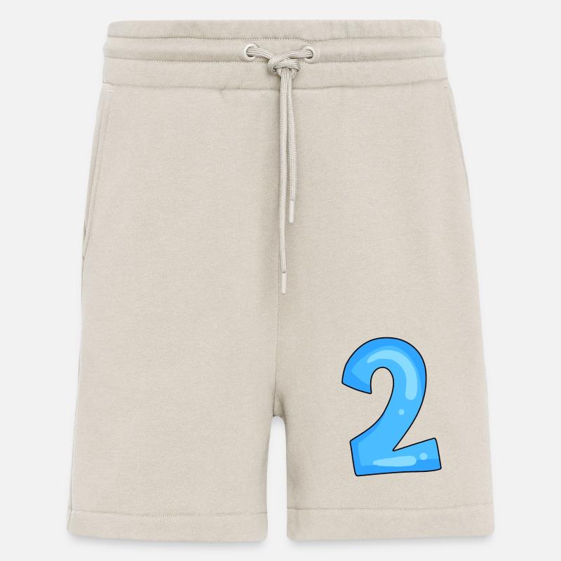 2 blu - Pantaloncini ecologici casual Made in UE - WARM CLAY
