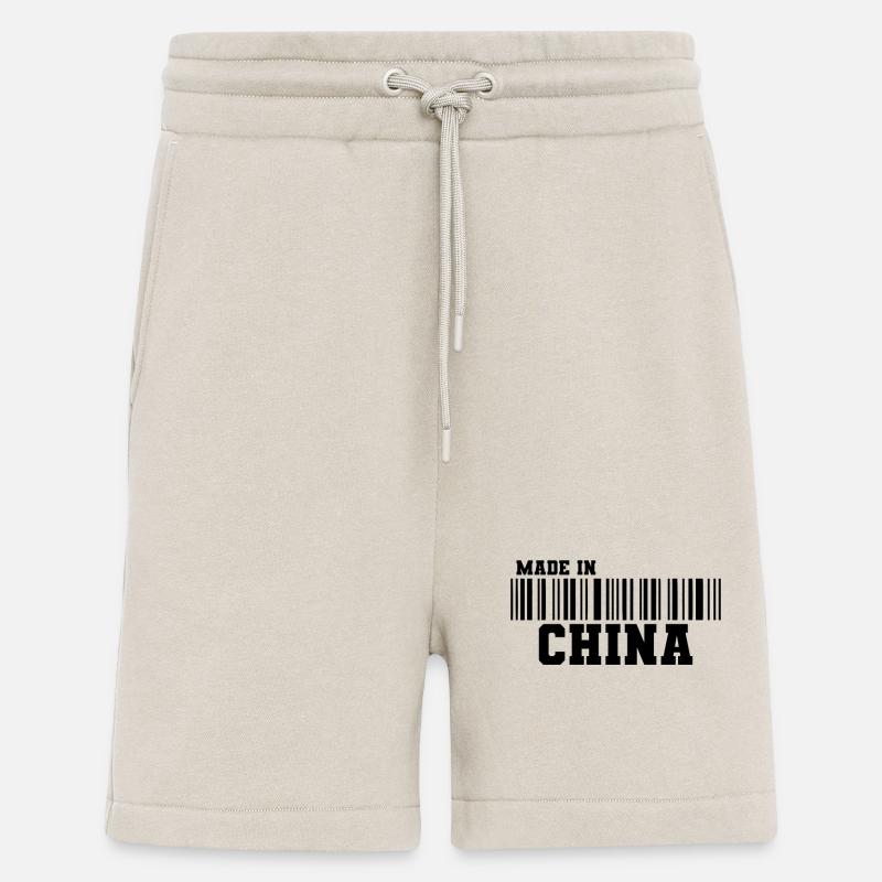 Made in China Barcode - Shorts - made by SPREAD - WARM CLAY
