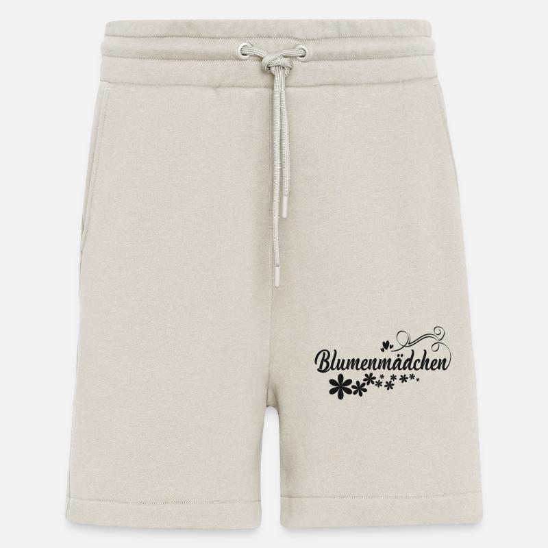 Blumenmädchen schwarze Blumen - Shorts - made by SPREAD - WARM CLAY