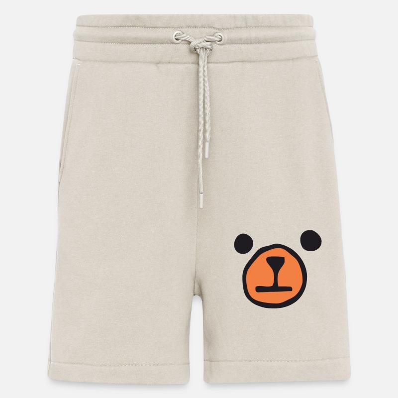 Bear Face - Bear - Shorts - made by SPREAD - WARM CLAY