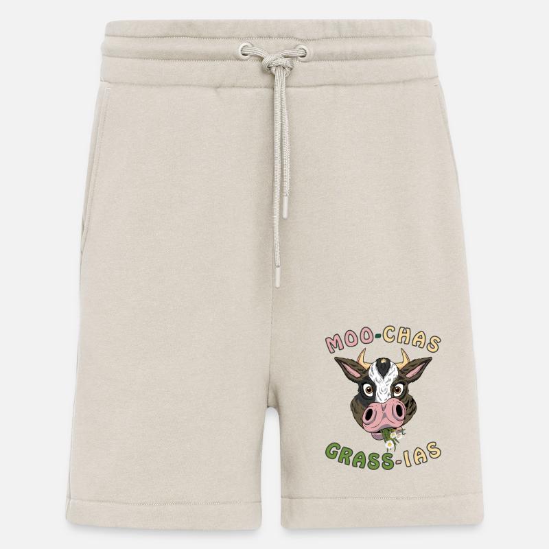 MOO-CHAS GRASS-IAS Bauernhof Mädchen - Shorts - made by SPREAD - WARM CLAY