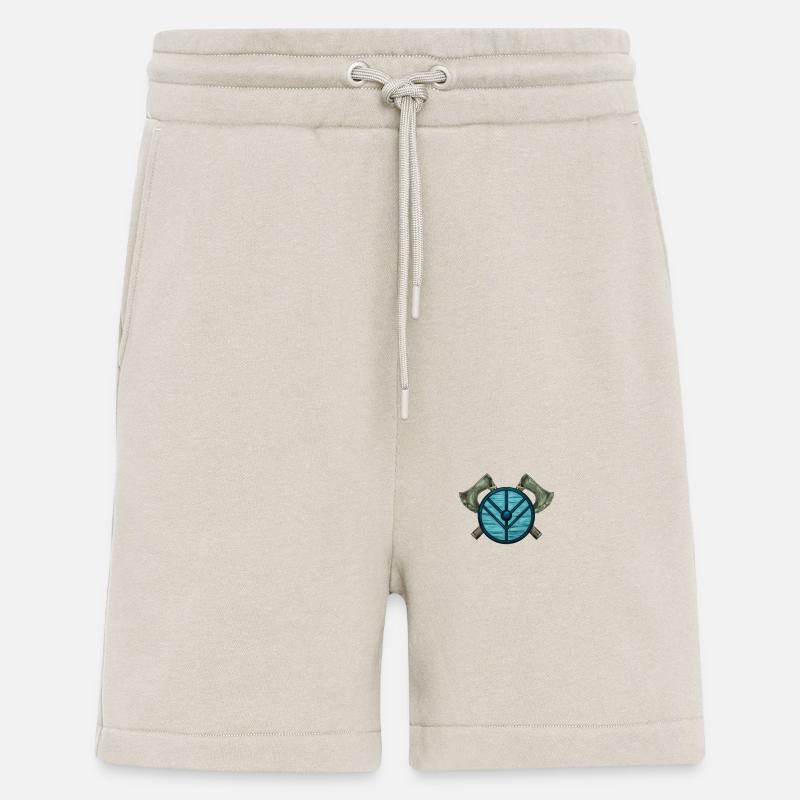 Äxte und Wikinger Schild - Wikinger - Shorts - made by SPREAD - WARM CLAY