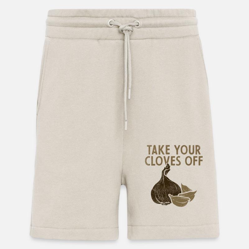 Knoblauch Pflanze - Shorts - made by SPREAD - WARM CLAY