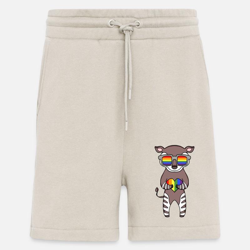 LGBT Tier Okapi Regenbogen - Shorts - made by SPREAD - WARM CLAY