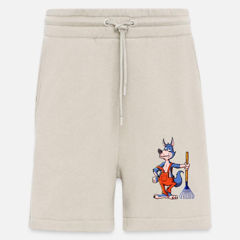 Gerne im Garten -Gärtner Wolf - Shorts - made by SPREAD - WARM CLAY