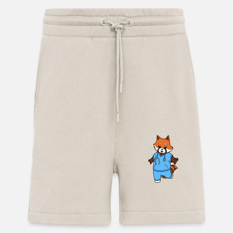 Comic Roter Panda Krankenschwester - Shorts - made by SPREAD - WARM CLAY