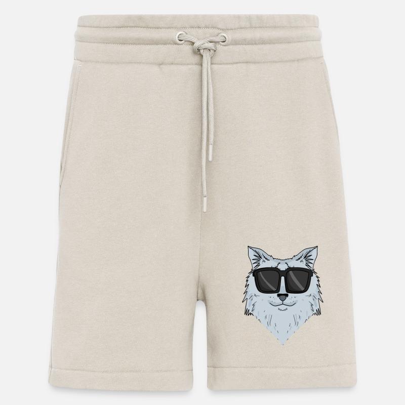 Chat sibérien - Short bio décontracté fabriqué en UE - WARM CLAY