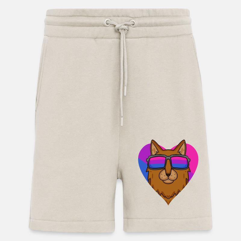 Cadeau de chat somalien bisexuel - Short bio décontracté fabriqué en UE - WARM CLAY