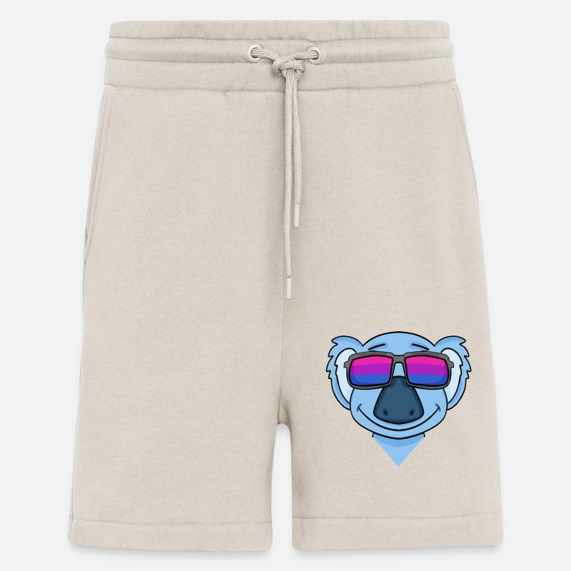 Cadeau bisexuel Koala Bisexualité - Short bio décontracté fabriqué en UE - WARM CLAY