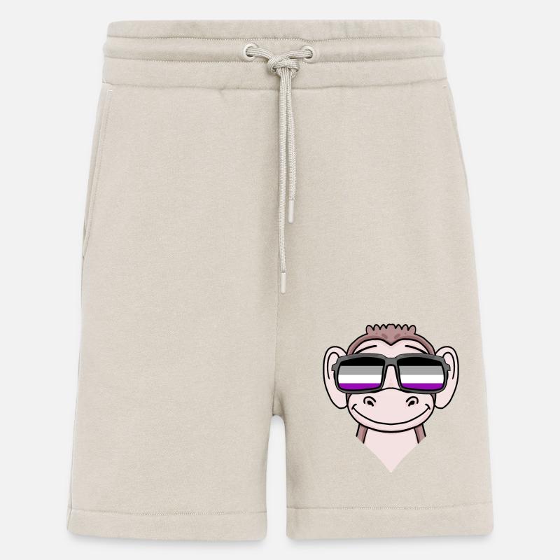 Asexual Lgbt Singe Asexualité - Short bio décontracté fabriqué en UE - WARM CLAY