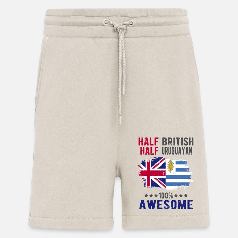 Moitié britannique moitié uruguayen - Short bio décontracté fabriqué en UE - WARM CLAY
