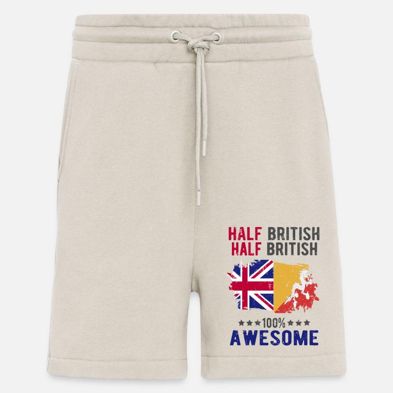 Half British Half British - Shorts - made by SPREAD - WARM CLAY