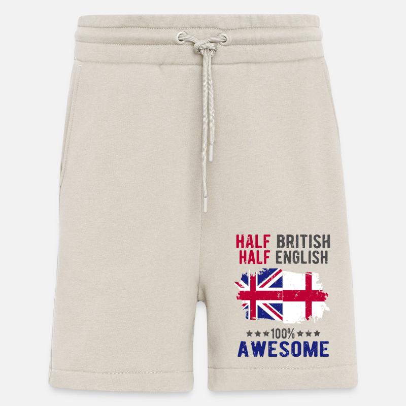 Half British Half English - Shorts - made by SPREAD - WARM CLAY