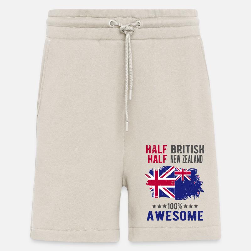 Moitié britannique moitié néo-zélandais - Short bio décontracté fabriqué en UE - WARM CLAY