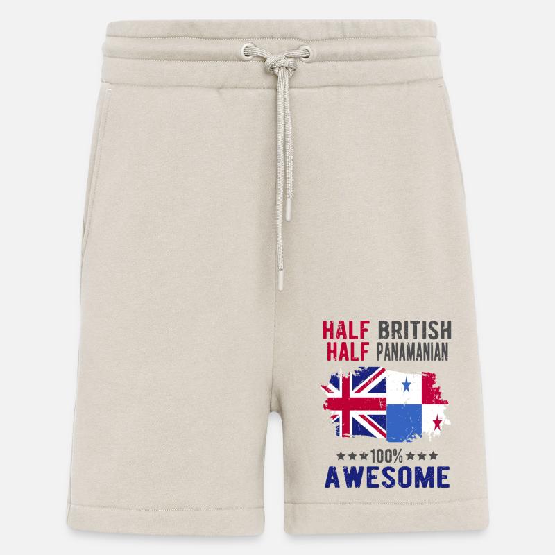 Half British Half Panama - Shorts - made by SPREAD - WARM CLAY