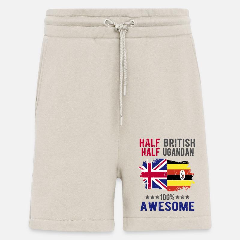 Halb Brite Halb Ugander - Shorts - made by SPREAD - WARM CLAY