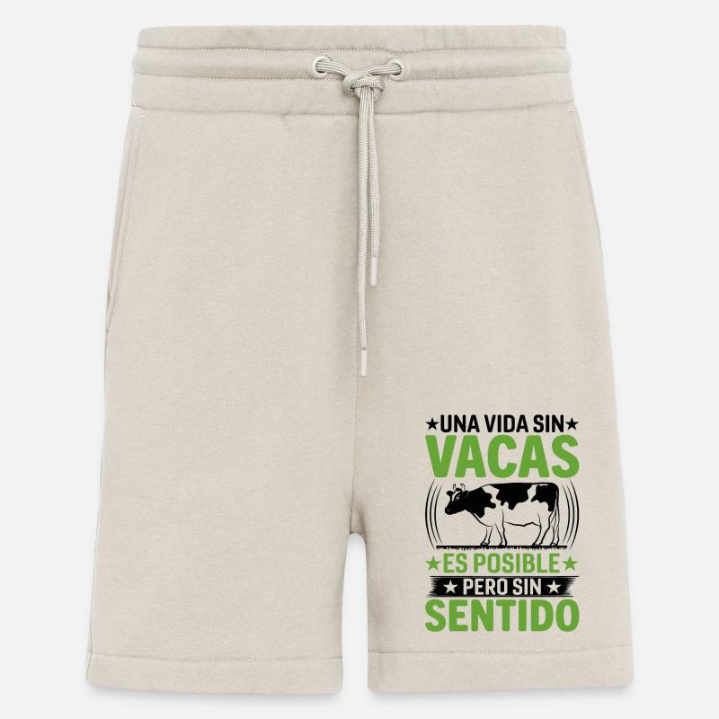 Cadeau De Vache Drôle - Short bio décontracté fabriqué en UE - WARM CLAY