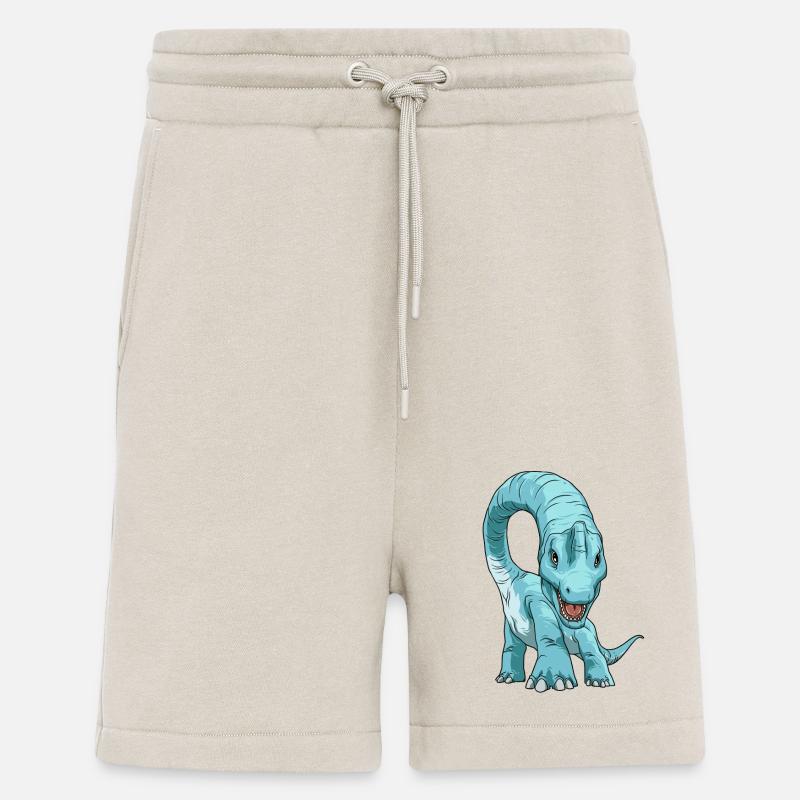 Brachiosaurus Dinosaurier Face to Face - Shorts - made by SPREAD - WARM CLAY