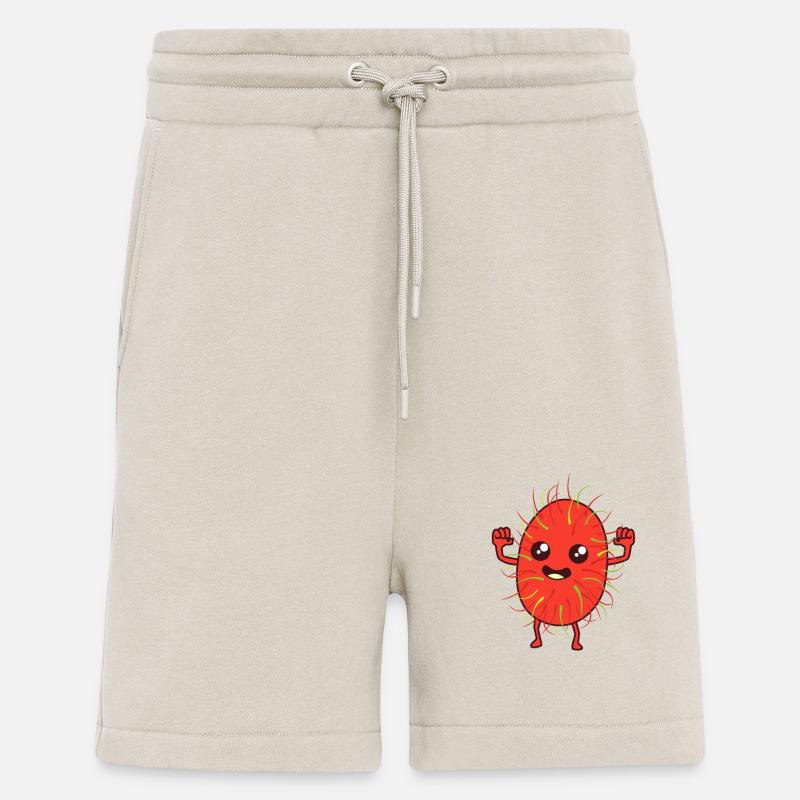 Kawaii Comic Ramboutan - Short bio décontracté fabriqué en UE - WARM CLAY