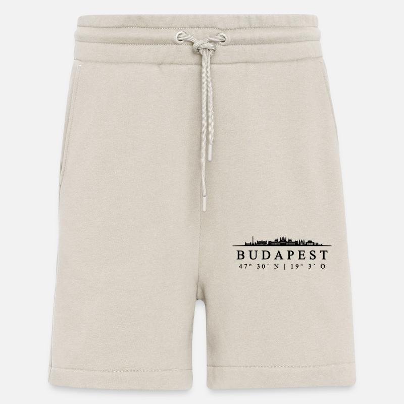Budapest coordonne la conception - Short bio décontracté fabriqué en UE - WARM CLAY