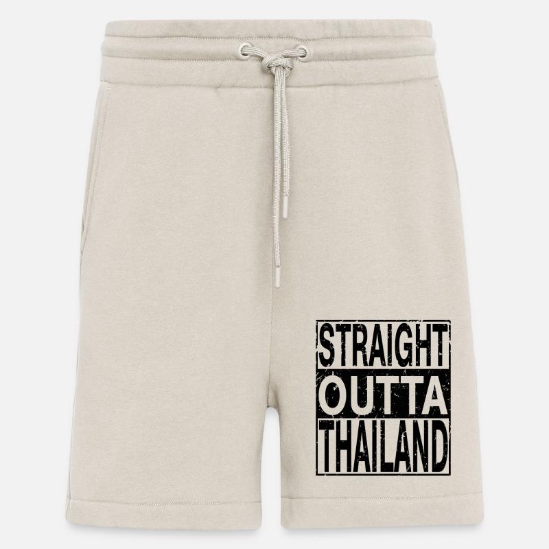 Thaïlande Straight outta Thaïlande - Short bio décontracté fabriqué en UE - WARM CLAY