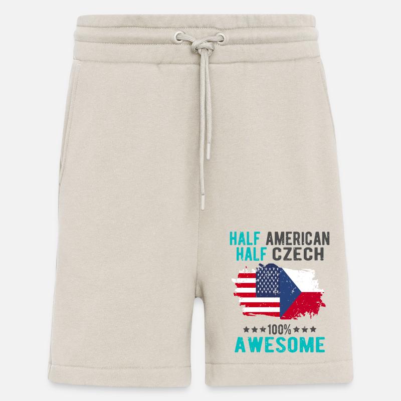 Halb Amerikaner Halb Tscheche - Shorts - made by SPREAD - WARM CLAY