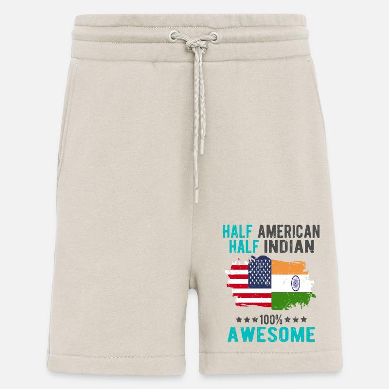 Half American Half Indian - Shorts - made by SPREAD - WARM CLAY