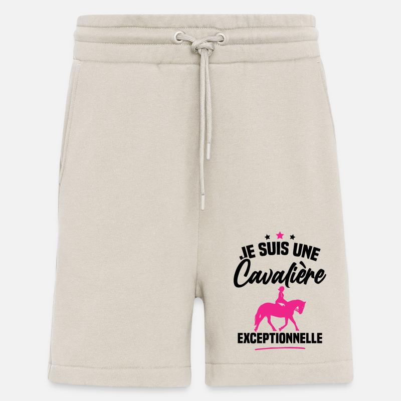 Je suis une cavalière exceptionnelle - Short bio décontracté fabriqué en UE - WARM CLAY