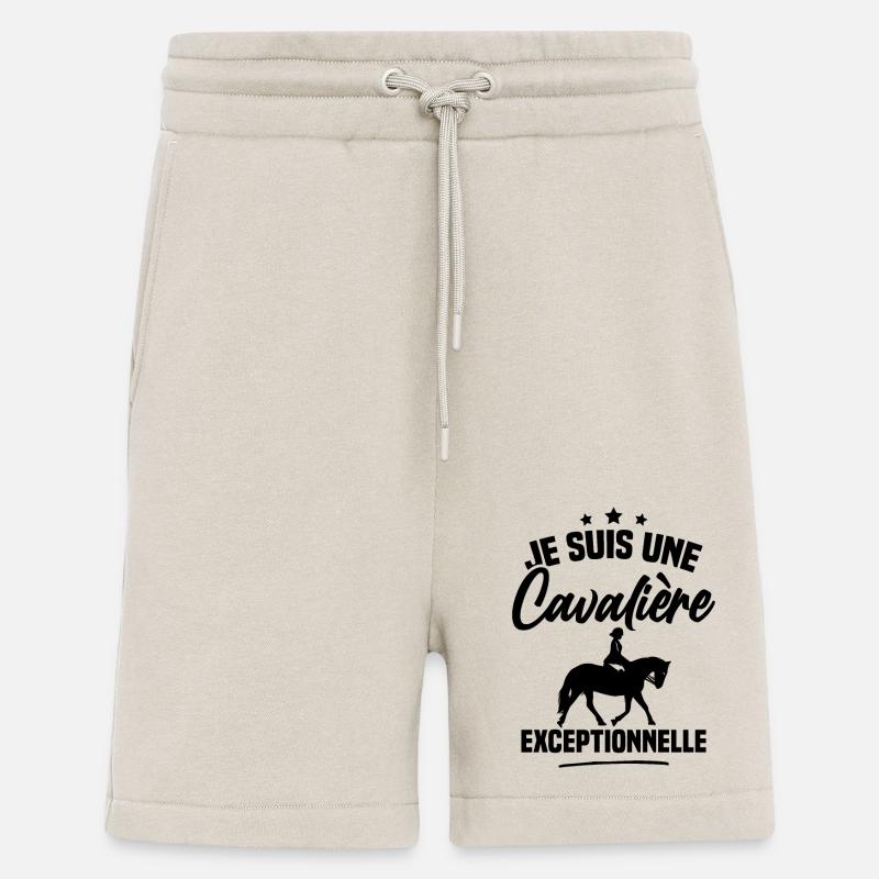 Je suis une cavalière exceptionnelle - Short bio décontracté fabriqué en UE - WARM CLAY