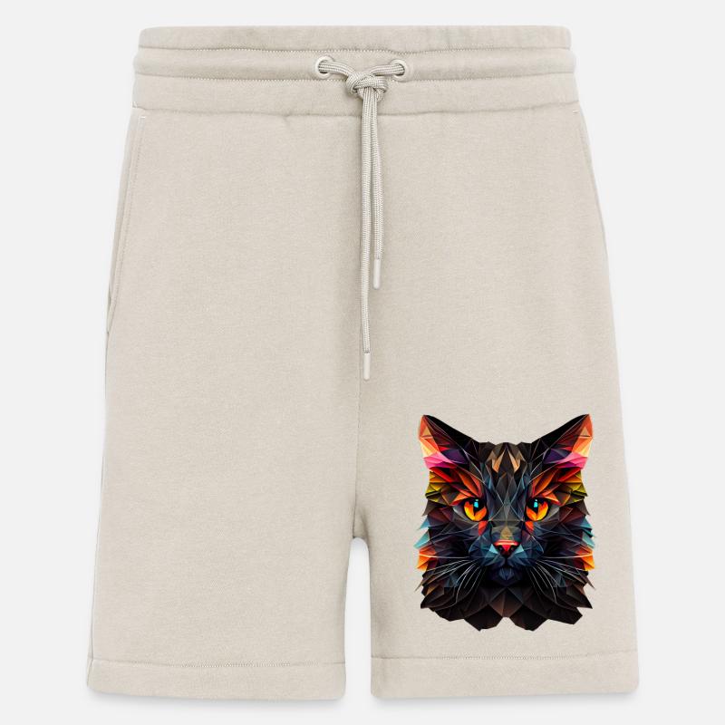 Chaton Chaton Chat Polygone Chat - Short bio décontracté fabriqué en UE - WARM CLAY