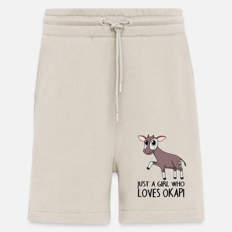 Okapi Mädchen Spruch - Shorts - made by SPREAD - WARM CLAY