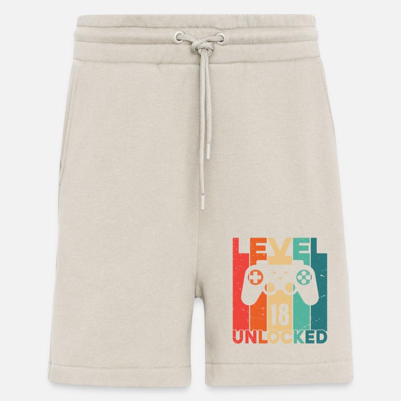 Niveau 18 Débloqué - Short bio décontracté fabriqué en UE - WARM CLAY