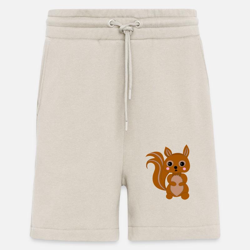 Süßes Kawaii Eichhörnchen - Shorts - made by SPREAD - WARM CLAY