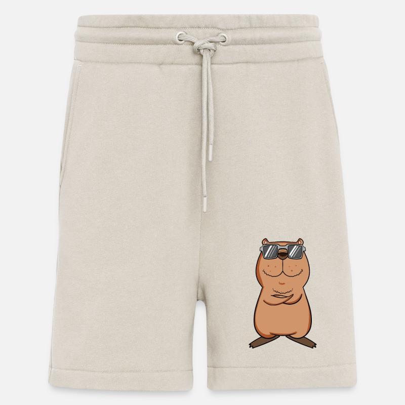 cool capybara - Shorts - made by SPREAD - WARM CLAY