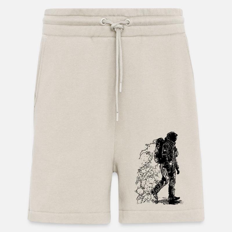 Space astronaut in moonlight dust - Shorts - made by SPREAD - WARM CLAY