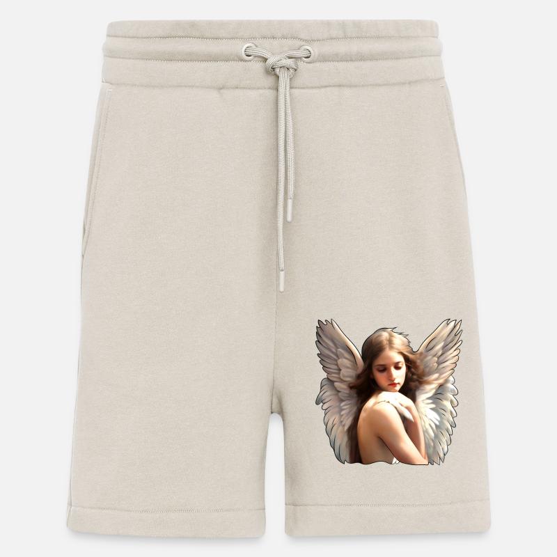 Himmelske engel - Organic relaxed shorts made in EU - WARM CLAY