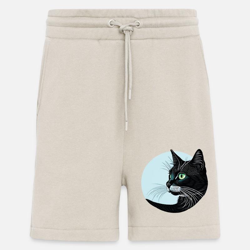 Schwarze Katze - Shorts - made by SPREAD - WARM CLAY