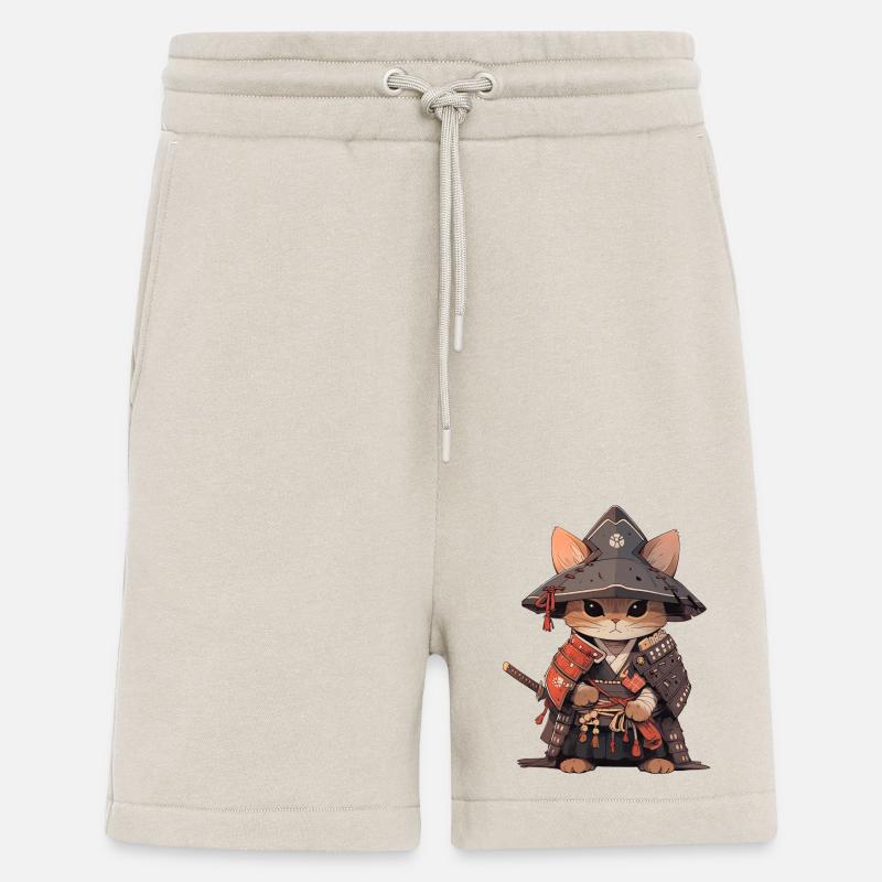 Chat d’Asie Samouraï japonais Samouraï - Short bio décontracté fabriqué en UE - WARM CLAY